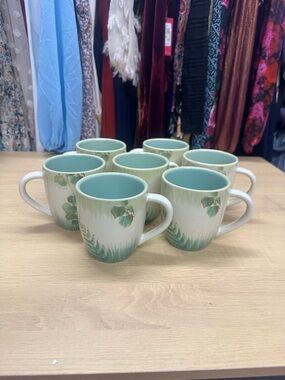 Pfaltzgraff Garden of Eden Stoneware Mugs Set of 4 EUC